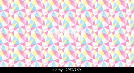 Dreiecke geometrisches, nahtloses Hintergrunddesign mit wiederholtem Muster. Stock Vektor