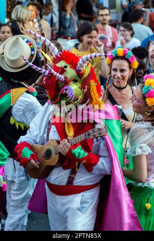 Während des Festivals Sol Y Fiesta. Occitanie, Frankreich Stockfoto