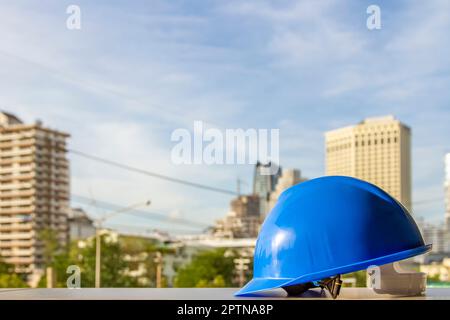 Teil des Architekturprojekts und des technischen Hintergrunds Stockfoto