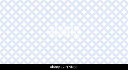 Geometrischer blau-weißer Hintergrund für nahtlose Wiederholungsmuster Stock Vektor