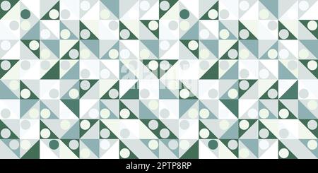 Geometrischer grüner Hintergrund für abstraktes Vektormuster Stock Vektor