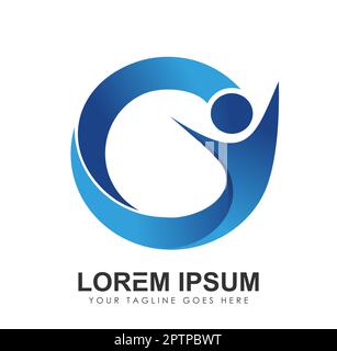 Vektorsymbol für das Circle People Logo Stock Vektor