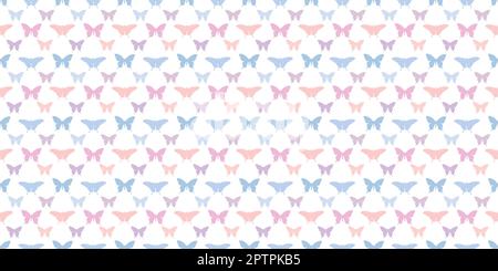 Schmetterlingssilhouette nahtloser Hintergrund mit Vektormuster Stock Vektor