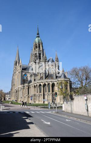 Bayeux Kathedrale, auch bekannt als, Kathedrale unserer Lieben Frau von Bayeux, Notre Dame de Bayeux, ist,a,gotisch,römisch-katholisch,Kirche,gelegen,in,The,Centre,of,Bayeux.Bayeux,a,Stadt,Kommune,in,The,Calvados,Department,in,Normandie,in,Nordeuropa,die Heimat,Nordeuropa,die Heimat,die Westeuropa,die Bayman,die Heimat,die Heimat,die Nordeuropa,die Heimat,die Westeuropa,die Heimat,die,die Westeuropa,die,die Bayquie,die 1066,die Heimat,die Heimat,die Westeuropa,die,die,die,die,die,die,die,die,die, Stockfoto