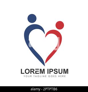 Symbol „People Connected Logo Vector“ Stock Vektor