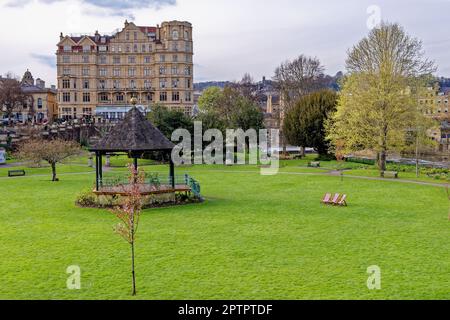 Parade Gardens Park in Bath Spa - Bath, Somerset, England - 8. April 2023 Stockfoto