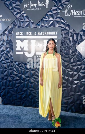 AUSTIN, TEXAS - 27. APRIL: Camila Alves McConaughey nimmt am 27. April 2023 an der 11. Jährlichen Mack, Jack & McConaughey Gala auf der ACL Live in Austin, Texas, Teil. (Foto: Maggie Boyd/SipaUSA) Stockfoto