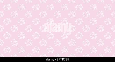 Nahtlos wiederkehrender Hintergrund in Rosa und Weiß. Stock Vektor