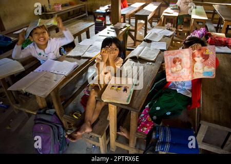 Myanmar, Amarapura, Schule Stockfoto