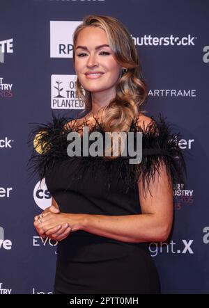 London, Großbritannien. 27. April 2023. Laura Woods nahm an den Sport Industry Awards 2023 bei Battersea Evolution in London Teil. Kredit: SOPA Images Limited/Alamy Live News Stockfoto