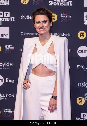 London, Großbritannien. 27. April 2023. Karen Carney nahm an den Sport Industry Awards 2023 bei Battersea Evolution in London Teil. (Foto: Brett Cove/SOPA Images/Sipa USA) Guthaben: SIPA USA/Alamy Live News Stockfoto