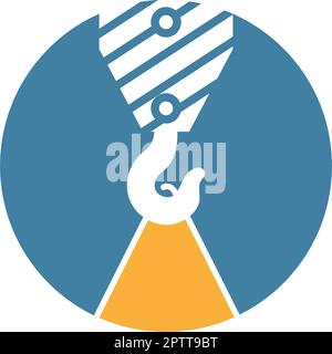 Designanschauung des Crane-Logos Stock Vektor