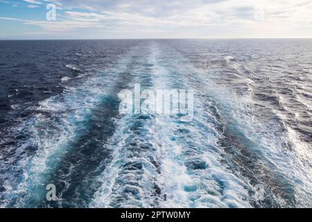 Mittelmeer, GNV-Fähre von Genua nach Tanger, Landschaft Stockfoto