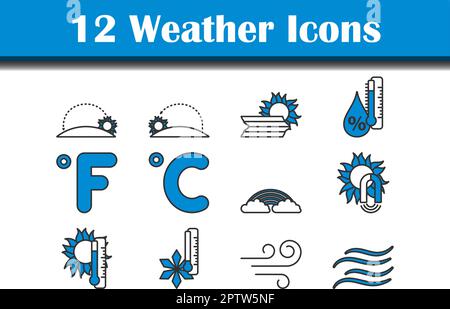 Wetter-Icon-Set Stock Vektor