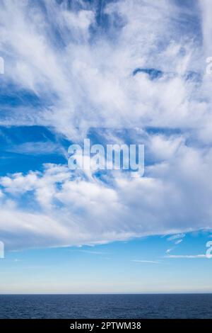 Mittelmeer, GNV-Fähre von Genua nach Tanger, Landschaft Stockfoto