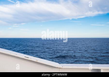 Mittelmeer, GNV-Fähre von Genua nach Tanger, Landschaft Stockfoto