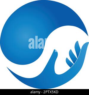 Wasser, Wellness, Spa, Natur, Logo, Hintergrund Stock Vektor