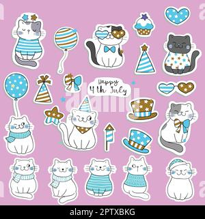 Weißer Aufkleber, isoliert auf pinkfarbenem Hintergrund Stock Vektor