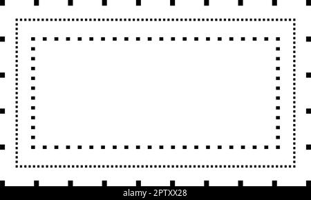 Tracing Rechteck Form Linien Element für Vorschule, Kindergarten und Montessori Kinder Vorschreiben und Zeichnen Aktivitäten in Vektor-Illustration Stock Vektor