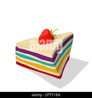 Regenbogen Kuchen Stock Vektor