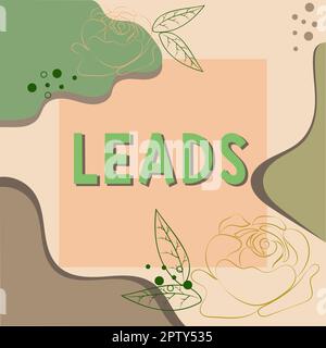 Handschriftliche Textelemente, Geschäftsüberblick oder Zugriff auf Werbekampagne für bestimmte Orte Stockfoto