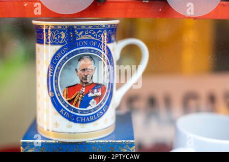 London, Großbritannien. 28. April 2023. London bereitet sich am 6. 2023. Mai auf die Krönung von König Karl III. Vor. Kredit: Sinai Noor/Alamy Live News Stockfoto