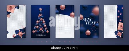 Weihnachten und Neujahr 68-2 (Geschichten) Stock Vektor