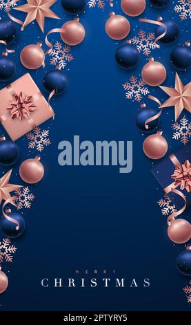 Weihnachten und Neujahr 64-6 (Weihnachtsbaum) Stock Vektor