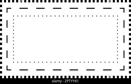 Tracing Rechteck Form Linien Element für Vorschule, Kindergarten und Montessori Kinder Vorschreiben und Zeichnen Aktivitäten in Vektor-Illustration Stock Vektor