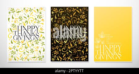 Thanksgiving-Poster Stock Vektor