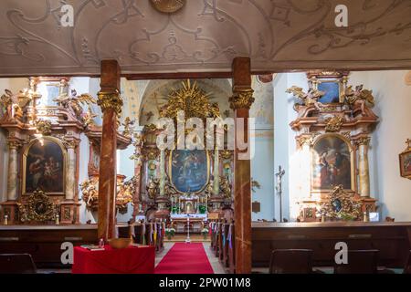 Mauerbach: Mauerbacher Charterhouse, Kirche Mauerbach in Wienerwald, Wienerwald, Niederösterreich, Niederösterreich, Österreich Stockfoto