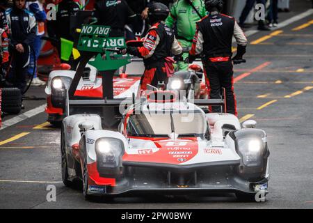 Stavelot, Belgien. 28. April 2023. Während der 6 Stunden Spa-Francorchamps 2023, 3. Runde der FIA-Weltausdauermeisterschaft 2023 vom 27. Bis 29. April 2023 auf dem Circuit de Spa-Francorchamps in Stavelot, Belgien - Foto Frédéric Le Floc'h/DPPI Credit: DPPI Media/Alamy Live News Stockfoto