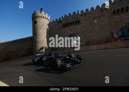 Baku, Aserbaidschan. 28. April 2023. Während des Formel-1-Grand Prix 2023 in Aserbaidschan, 4. Runde der Formel-1-Weltmeisterschaft 2023 vom 28. Bis 30. April 2023 auf dem Baku City Circuit, in Baku, Aserbaidschan - Foto: Dppi/DPPI/LiveMedia Credit: Unabhängige Fotoagentur/Alamy Live News Stockfoto