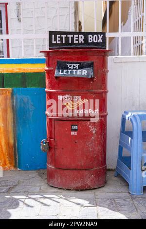 Briefkasten in Leh, Indien Stockfoto