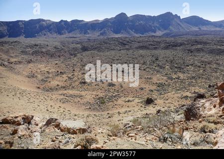 Landschaft um Minas de San Jose im Teide Nationalpark auf Teneriffa, Kanarische Inseln, Spanien Stockfoto