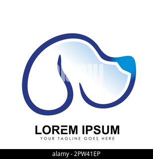 Vektorsymbol Für Hundekopf-Logo Stock Vektor