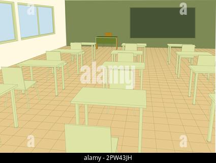 Illustration im Schulungsraum Stock Vektor