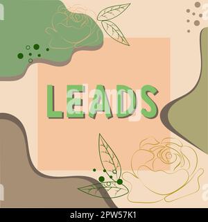 Handschriftliche Textelemente, Geschäftsüberblick oder Zugriff auf Werbekampagne für bestimmte Orte Stockfoto