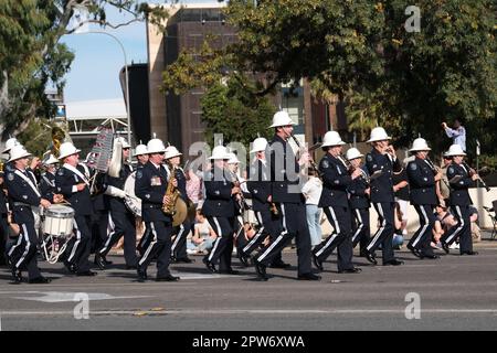 Der 2023. Anzac Day märz in Adelaide Australien Stockfoto