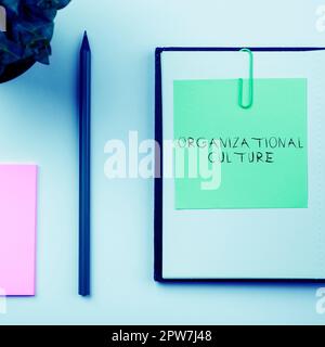 Textunterschrift Präsentation der Unternehmenskultur, Geschäftsidee Untersuchung der Art und Weise, wie Menschen innerhalb von Gruppen interagieren Stockfoto