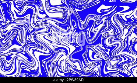 Abstrakte Vorlage für gekrümmten Marmorhintergrund. Navy Wellenlinien-Design-Vektor. Stock Vektor
