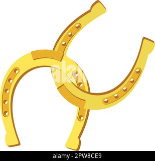 Hufeisenwerfen-Symbol Stock Vektor
