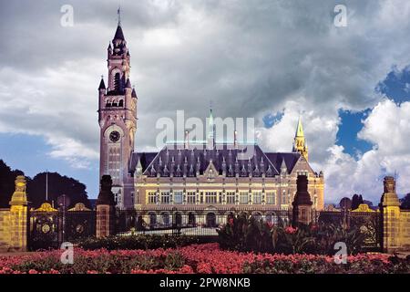 Niederlande. Den Haag. Den Haag. Friedenspalast (Vredespaleis). Stockfoto