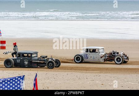 Race the Waves in Bridlington Stockfoto