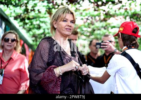 Baku, Aserbaidschan. 29. April 2023. Corinna Schumacher (GER). 29.04.2023. Formel-1-Weltmeisterschaft, Rd 4, Aserbaidschan Grand Prix, Baku Street Circuit, Aserbaidschan, Sprint Day. Das Foto sollte wie folgt lauten: XPB/Press Association Images. Kredit: XPB Images Ltd/Alamy Live News Stockfoto