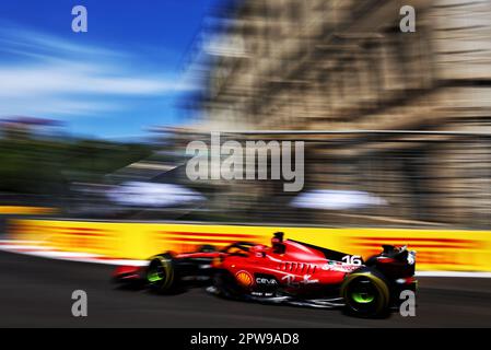 Baku, Aserbaidschan. 29. April 2023. Charles Leclerc (MON) Ferrari SF-23. 29.04.2023. Formel-1-Weltmeisterschaft, Rd 4, Aserbaidschan Grand Prix, Baku Street Circuit, Aserbaidschan, Sprint Day. Das Foto sollte wie folgt lauten: XPB/Press Association Images. Kredit: XPB Images Ltd/Alamy Live News Stockfoto