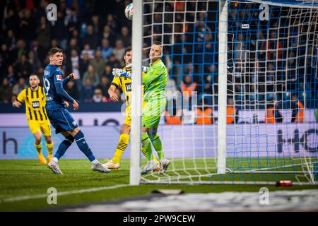 Bochum, Deutschland. 28. April 2023. VfL Bochum - Borussia Dortmund 28.04.2023 Copyright (nur für journalistische Zwecke) von : Moritz Müller, Wilhelm- Stockfoto