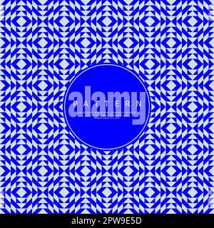 Modernes, quadratisches, nahtloses Muster mit abstrakter Linie. Minimalistisches Pfeilmuster Stock Vektor