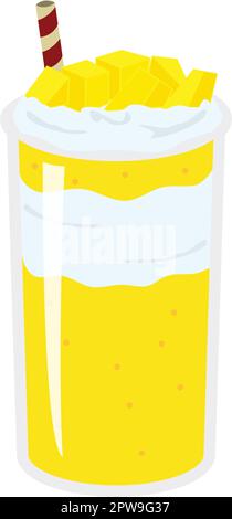 Mango Thai die thailändische Mangosaft-Illustration Stock Vektor