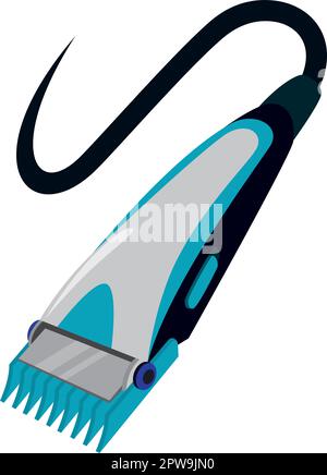 Abbildung: Detaillierter Haarschneider oder Haarschneider Stock Vektor
